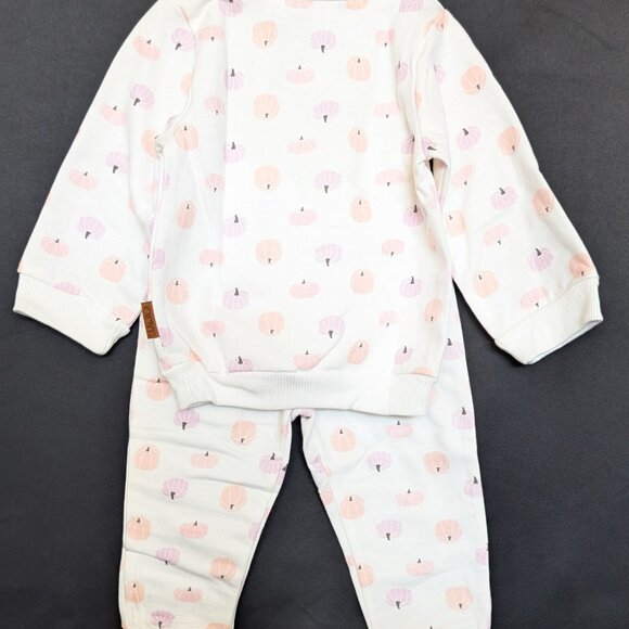 Lila & Jack 18-24m Pastel Pumpkin Pajamas - Picture 4 of 4